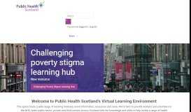 
							         NHS Health Scotland's Virtual Learning Environment								  
							    