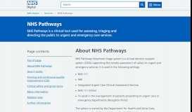 
							         NHS Pathways - NHS Digital								  
							    
