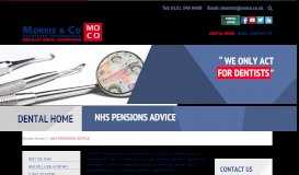 
							         NHS PENSIONS ADVICE | Morris & Co | Cheshire								  
							    