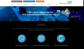 
							         NHS SBS Corporate - Contact - NHS Shared Business Services								  
							    