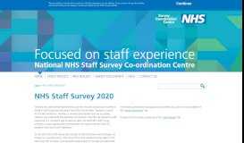 
							         NHS Staff Surveys								  
							    