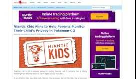 
							         Niantic Kids Aims to Help Parents Monitor Their Child's Privacy in ...								  
							    
