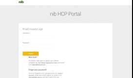 
							         nib HCP Portal								  
							    
