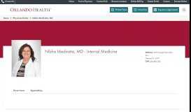 
							         Nibha Mediratta, MD - Orlando Health								  
							    