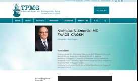 
							         Nicholas A. Smerlis, MD, FAAOS, CAQSH | Hand Surgeon in Newport ...								  
							    