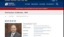 
							         Nickolas Gillette, DO | Blessing Health System								  
							    