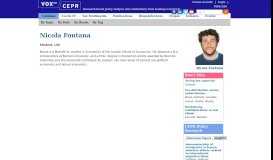 
							         Nicola Fontana | VOX, CEPR Policy Portal - Vox EU								  
							    