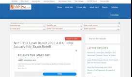 
							         NIELIT O Level Result 2019 – A B C Level January-July Exam Result								  
							    
