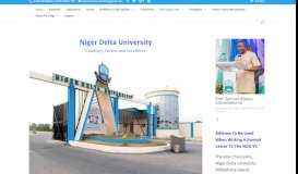 
							         Niger Delta University - Admissions and UTME Nigeria								  
							    