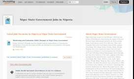 
							         Niger State Government Jobs and Vacancies in Nigeria June 2019 ...								  
							    