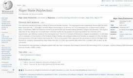 
							         Niger State Polytechnic - Wikipedia								  
							    
