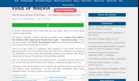 
							         Nigeria Civil Defence Recruitment 2019 Registration Form at NSCDC ...								  
							    