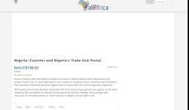 
							         Nigeria: Customs and Nigeria's Trade Hub Portal - allAfrica.com								  
							    