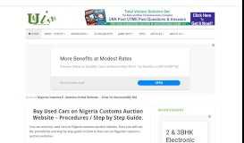 
							         Nigeria Customs E-Auction Portal Website launched – How To ...								  
							    