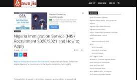 
							         Nigeria Immigration Service Recruitment 2017 - NIS Recruitment for ...								  
							    