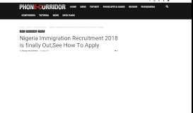 
							         Nigeria Immigration Service Recruitment 2018, See how to Apply								  
							    
