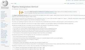 
							         Nigeria Immigration Service - Wikipedia								  
							    