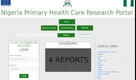 
							         Nigeria Primary Health Care Research Portal								  
							    