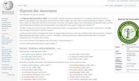 
							         Nigerian Bar Association - Wikipedia								  
							    