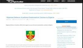 
							         Nigerian Defence Academy Examination Centres in Nigeria ...								  
							    