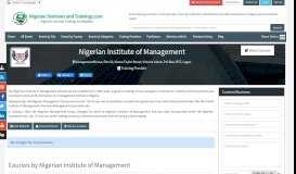 
							         Nigerian Institute of Management - Nigerian Seminars and								  
							    