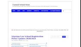 
							         Nigerian Law School Portal Login and Registration Guide : Current ...								  
							    