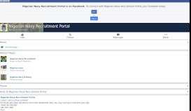 
							         Nigerian Navy Recruitment Portal - Home | Facebook								  
							    