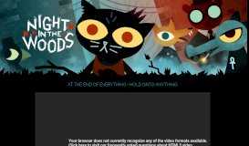 
							         Night in the Woods								  
							    