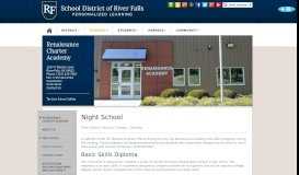 
							         Night School - School District of River Falls								  
							    