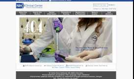 
							         NIH Clinical Center Patient information Sheet								  
							    