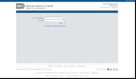
							         NIH LRP Portal - Login - NIH Loan Repayment Programs								  
							    