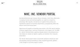 
							         NIKE, Inc. Vendor Portal - Nike News								  
							    