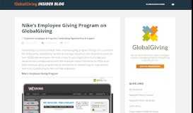 
							         Nike's Employee Giving Program on GlobalGiving | GlobalGiving ...								  
							    