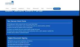 
							         Nimbus Basic – Secure Client Portal - Nimbus - Nimbus Portal Solutions								  
							    