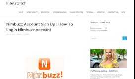 
							         Nimbuzz Account Sign Up | How To Login Nimbuzz Account								  
							    