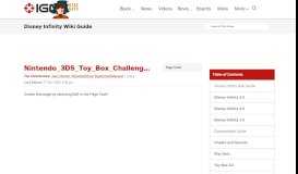 
							         Nintendo 3DS Toy Box Challenge - Disney Infinity Wiki Guide - IGN								  
							    
