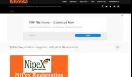 
							         NiPex Registration Requirements As A New Vendor - Aziza ...								  
							    