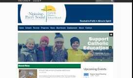 
							         Nipissing-Parry Sound Catholic District School Board: Home								  
							    