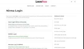 
							         Nirma Login — Sign in to Account - loginfeed.com								  
							    