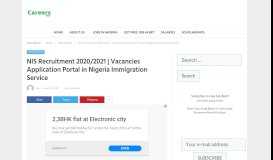 
							         NIS Recruitment 2019/2020 Portal | How to Apply for Nigeria ...								  
							    