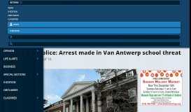 
							         Niskayuna police: Arrest made in Van Antwerp school threat | The ...								  
							    