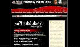 
							         :: Nisqually Indian Tribe Home Page								  
							    