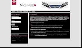 
							         Nissan N-GAGE: Home								  
							    