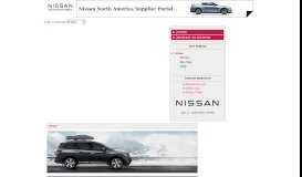 
							         Nissan North America Supplier Portal - Home								  
							    