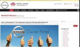 
							         Nissan Owner Portal - McNeill Nissan								  
							    