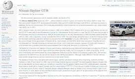
							         Nissan Skyline GT-R - Wikipedia								  
							    