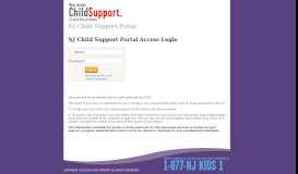 
							         NJ Child Support Portal								  
							    