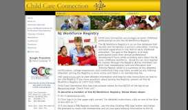 
							         NJ Workforce Registry - Child Care Connection								  
							    