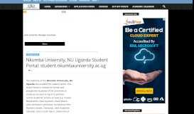 
							         Nkumba University, NU Uganda Student Portal: student ...								  
							    
