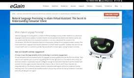 
							         NLP in eGain Virtual Assistant: The Secret to Understanding ...								  
							    